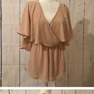 Brandy Melville Tan Romper